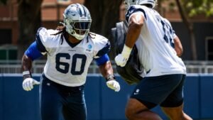 Dallas Cowboys Left Tackle Competition Takes Center Stage as Guyton and Thomas Go to Work in Oxnard
